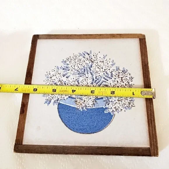 PIEMME Italian Floral Vase Clay Tile Decor - Picture 4 of 8